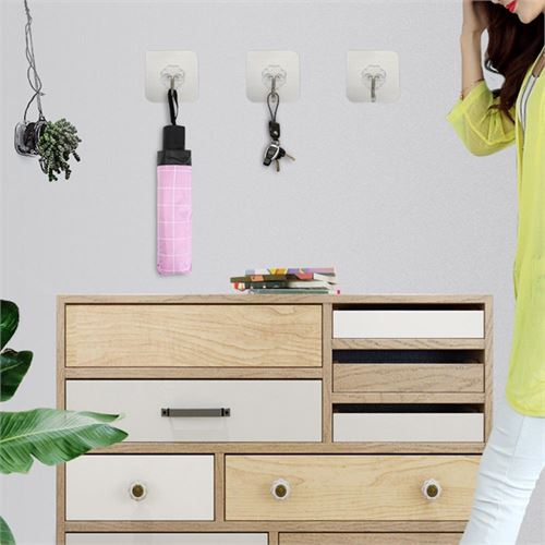 Takaz Global Şeffaf Yapışkanlı Askı Lionzio Design 10 ADET
