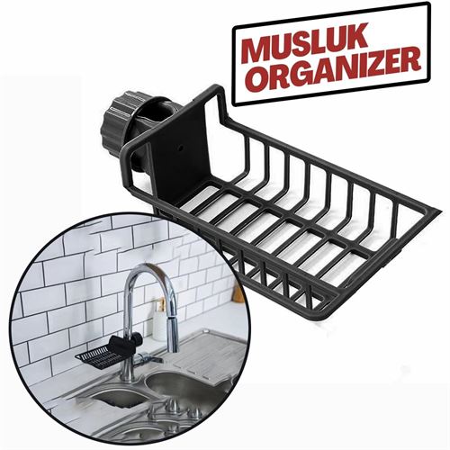 Takaz Global Musluk Organizeri Mutfak Banyo Duş Plastik Patrisha Design
