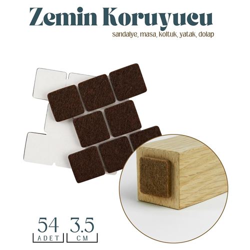Takaz Global Zemin Koruyucu Keçe 54 Adet 35 mm