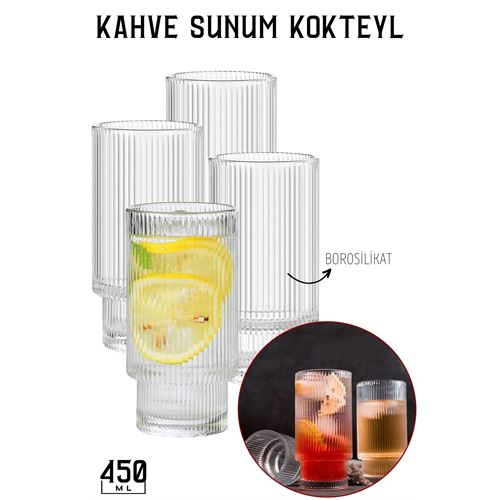 Takaz Global Kokteyl Sunum Bardağı Sıcak Soğuk 450 ml