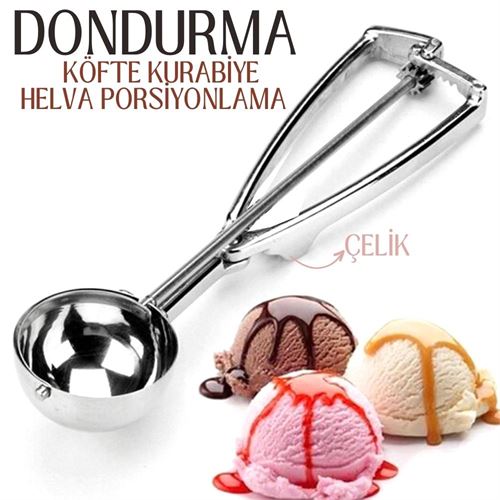 Takaz Global Dondurma Porsiyonlama Kaşığı Kurabiye Köfte Helva