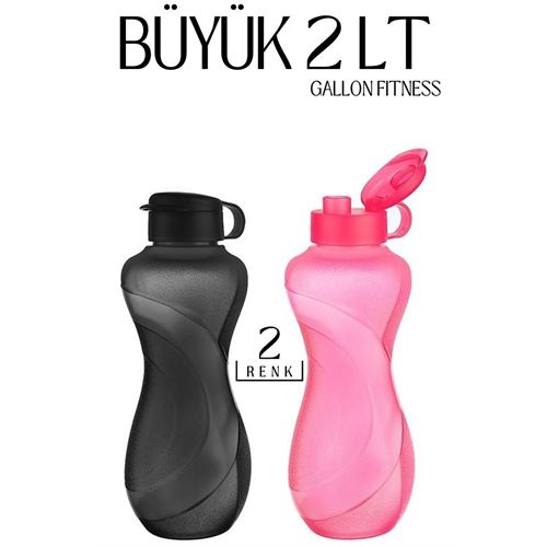 Takaz Global 2 LT Büyük Sporcu Matarası 2 RENK Gallon Fitness