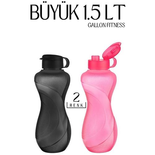 Takaz Global 1.5 LT Büyük Sporcu Matarası 2 RENK Gallon Fitness