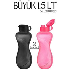 Takaz Global 1.5 LT Büyük Sporcu Matarası 2 RENK Gallon Fitness