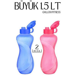 Takaz Global 1.5 LT Büyük Sporcu Matarası 2 RENK Gallon Fitness