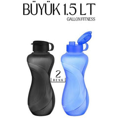 Takaz Global 1.5 LT Büyük Sporcu Matarası 2 RENK Gallon Fitness