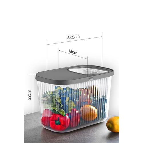 Takaz Global MultiBox Erzak Bakliyat Kutusu Sürgülü Kapak 10 Litre 4 ADET 718472