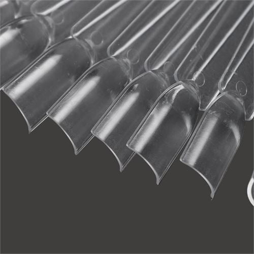 Takaz Global Protez Tırnak Sunum Kartelası ŞEFFAF 100 LÜ