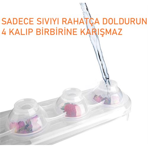Takaz Global 8 li Buz Topu Kalıbı IceHockey Design 718554