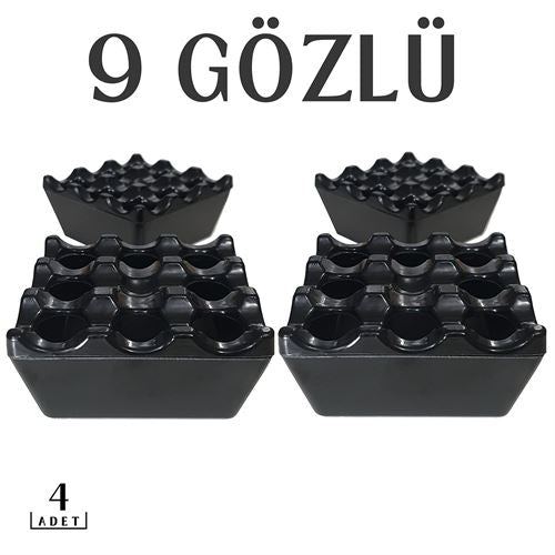 Takaz Global Plastik Küllük 9 Gözlü Emma Design 4 ADET