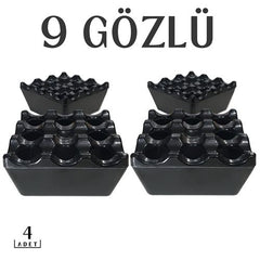 Takaz Global Plastik Küllük 9 Gözlü Emma Design 4 ADET
