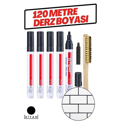 Takaz Global Derz Arası 120 Metre Boyama Rötüş Kalemi SİYAH