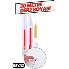 Takaz Global Derz Arası 30 Metre Boyama Rötüş Kalemi BEYAZ
