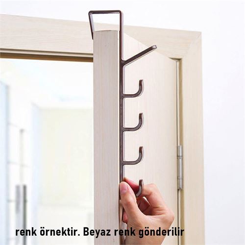 Takaz Global 5 Sıralı Kapı Askısı Bozzetti Design 5 ADET BEYAZ 718605