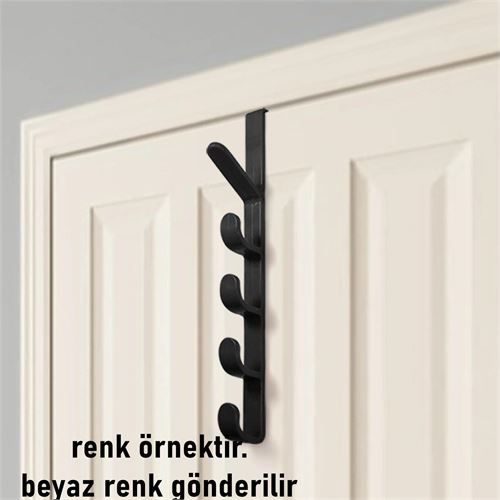 Takaz Global 5 Sıralı Kapı Askısı Bozzetti Design 5 ADET BEYAZ 718605