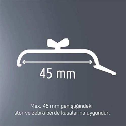 Takaz Global Kornişe Stor Perde Montaj Aparatı 15 ADET