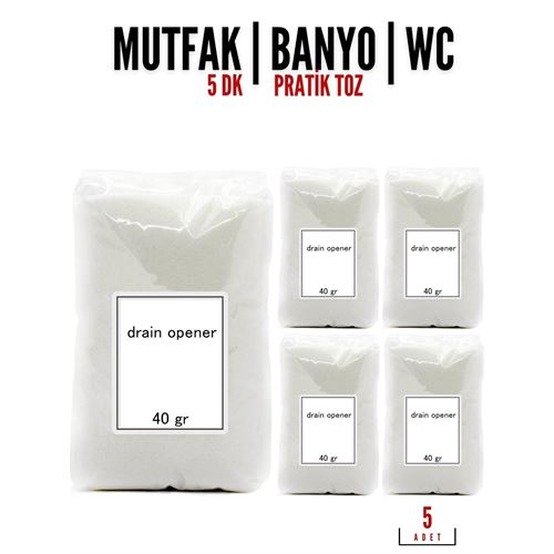 Takaz Global Pratik Lavabo Açıcı Toz 5 ADET