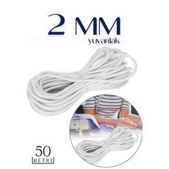 Takaz Global Bel Paça Giysi Lastiği 2 mm 50 Mt
