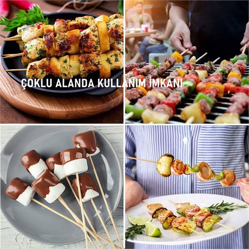 Takaz Global Izgara Çöp Şiş Çubukları 30 cm Bambu 120 Adet