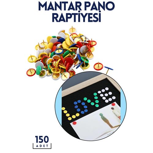 Takaz Global Renkli Pano Raptiyesi 150 ADET