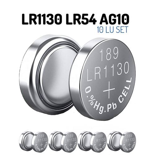 Takaz Global LR1130 LR54 AG10 1.55V 10 Adet Alkaline Pil