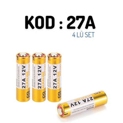 Takaz Global LR27 A27 12 Volt Ultra Power Pil 4 lü SET