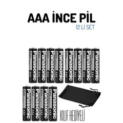 Panasonic HeavyDuty AAA İnce Kalem Pil Kılıfında 12 li Set