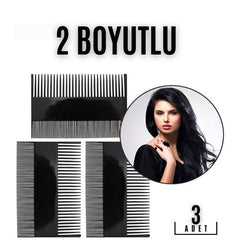 Takaz Global 2 Boyutlu Bayan Tarağı 3 LÜ SET Velux Design
