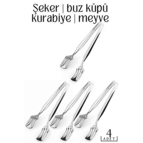 Takaz Global Çelik Mini Maşa Zazzeri Design 6 lı Paket  718702