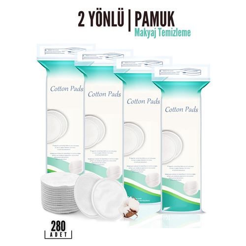 Takaz Global Makyaj Temizleme Pamuğu Disk Pamuk 280 Adet