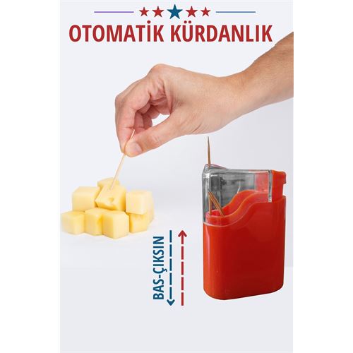 Takaz Global Otomatik Bas-Bırak Kürdanlık 3 lü Set