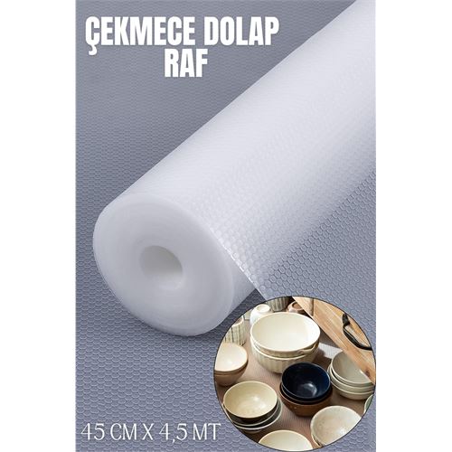 Takaz Global Dolap Çekmece Raf Koruyucu Kaydırmaz 4.5 METRE