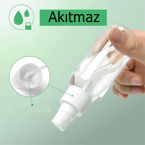 Takaz Global 100 Ml Püskürtücü Boş Sprey Şişe 4 ADET