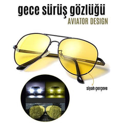 Takaz Global Gece Gündüz Sürüş Gözlüğü Unisex Aviator Design