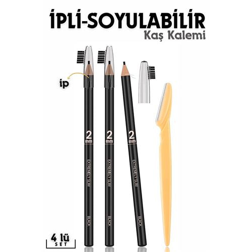 Takaz Global İpli Kaş Kalemi Seti Suya Dayanıklı SİYAH