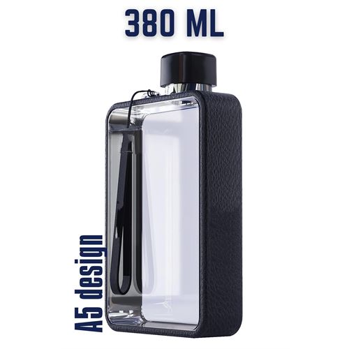 Takaz Global 380 Ml Flat Matara A5 Design SİYAH