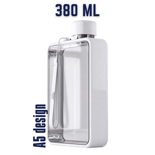 Takaz Global 380 Ml Flat Matara A5 Design BEYAZ