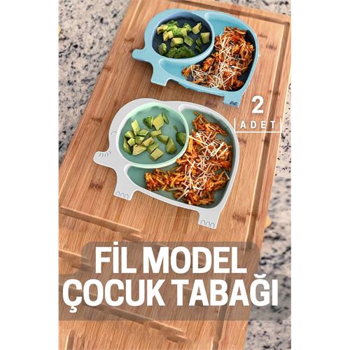 Takaz Global FİL Çocuk Yemek Tabağı Intore Design 2 ADET