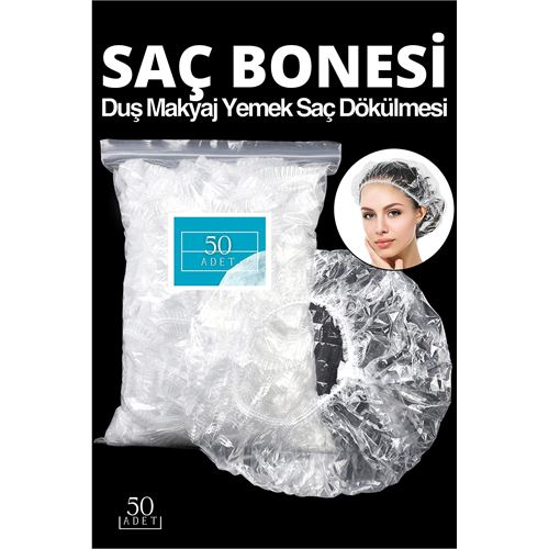 Takaz Global Duş Makyaj Yemek Saç Dökülmesi Bonesi 50 Adet Noble