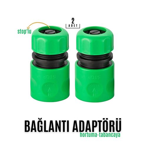 Takaz Global STOP'LU Tabanca ve Musluk Bağlantı Adaptörü 2 ADET