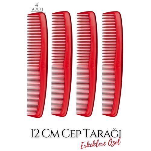 Takaz Global 12 Cm Erkek Cep Tarağı 4 ADET
