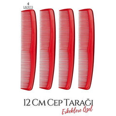 Takaz Global 12 Cm Erkek Cep Tarağı 4 ADET
