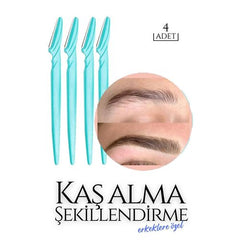 Takaz Global Erkek Kaş Şekillendirme Tüy Alma Jileti Zeno Design 4 ADET