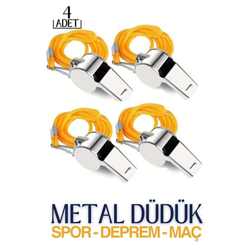 Takaz Global 4 lü Metal Spor ve Deprem Düdüğü Sigefriedo Design