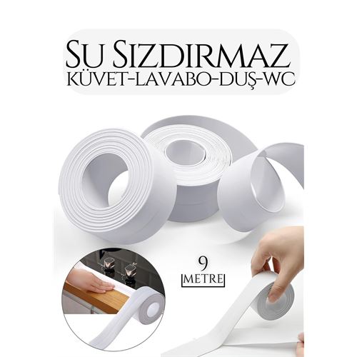 Takaz Global Su Geçirmez Küvet Lavabo Duş Bandı 9 Metre Flexia Design