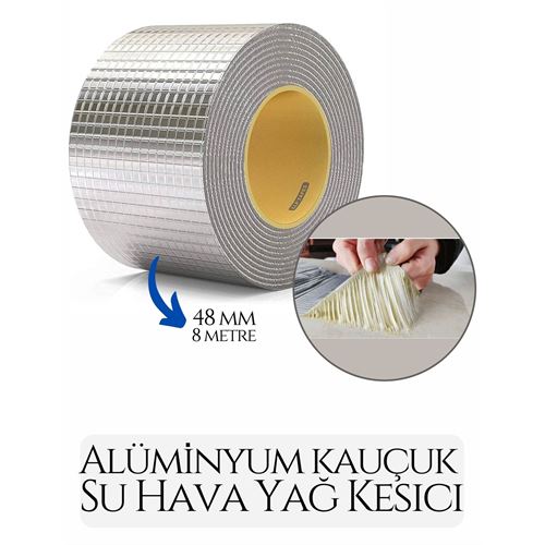 Takaz Global 48 mm Su Hava Yağ Kesici İzolasyon Bandı 8 Metre