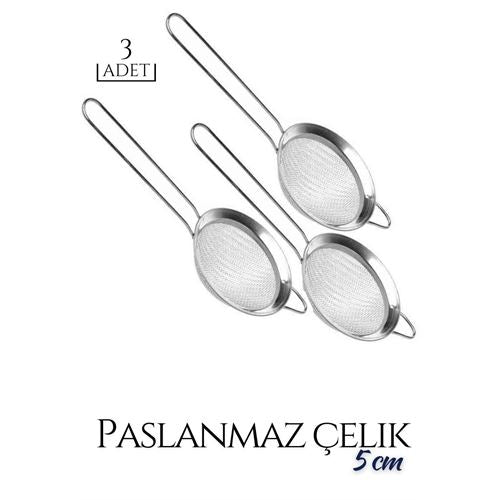 Takaz Global 3 lü Set Metal Çay Süzgeci Cambra Design