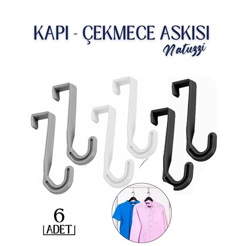 Takaz Global 6 lı SET Kapı Arkası ve Çekmece Askısı Natuzzi Design