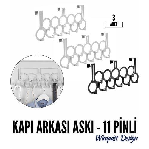 Takaz Global 3 lü Set Kapı Arkası Askı Winquist Design