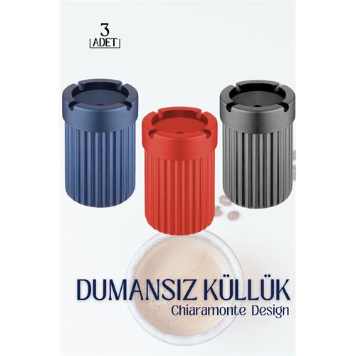 Takaz Global Dumansız Küllük Chiaramonte Design 3 lü Set